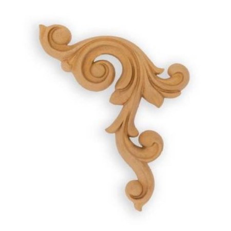 Ξυλόγλυπτο διακοσμητικό αριστερό 255x120mm 